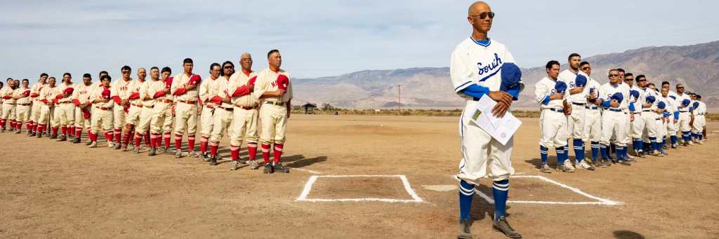 Baseball returns to a Japanese American detention camp after a historic ball field was&nbsp;restored.